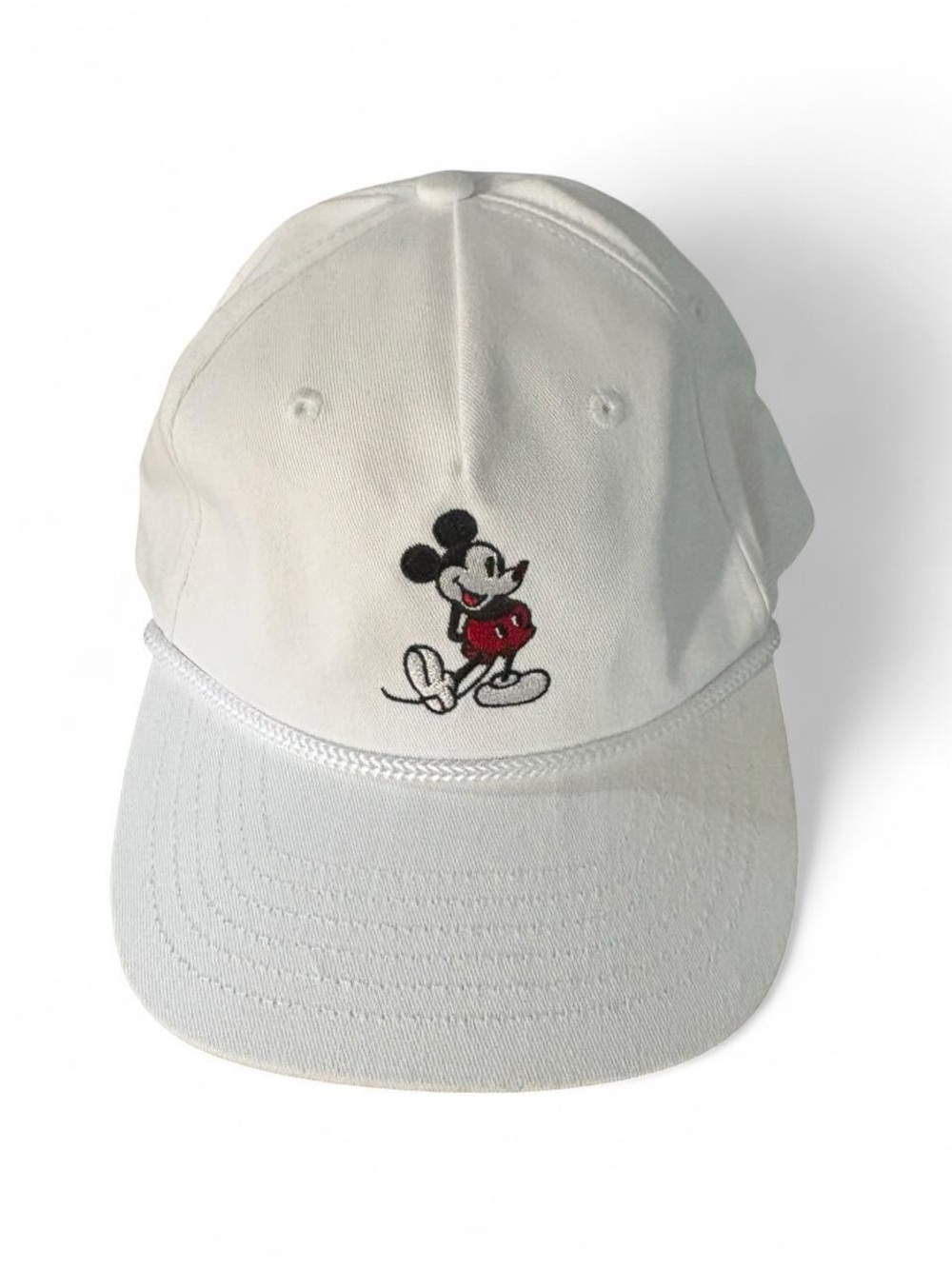 Disney World Unisex Golf White Mickey Mouse Embroidered Baseball Cap